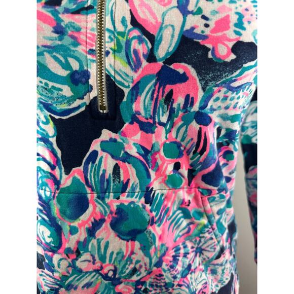 Lilly Pulitzer Skipper Popover UPF Quarter Zip Long Sleeve Printed Jacket Small - Picture 11 of 14